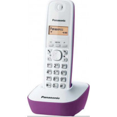 PANASONIC KX-TG1611GRF Ασύρματα Τηλέφωνα White/Purple
