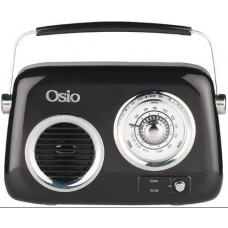 OSIO OPR-3040B Retro Ραδιόφωνα Black
