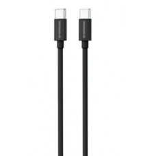 Riversong  Cable Type-C to Type-C 3A 60W Lotus 08 1m Black Καλώδια-Λοιπά Αξεσουάρ Κινητής