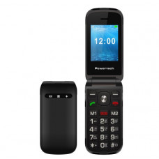 POWERTECH PTM-38 Milly Flip V2, dual SIM Κινητά Απλής Χρήσης Black