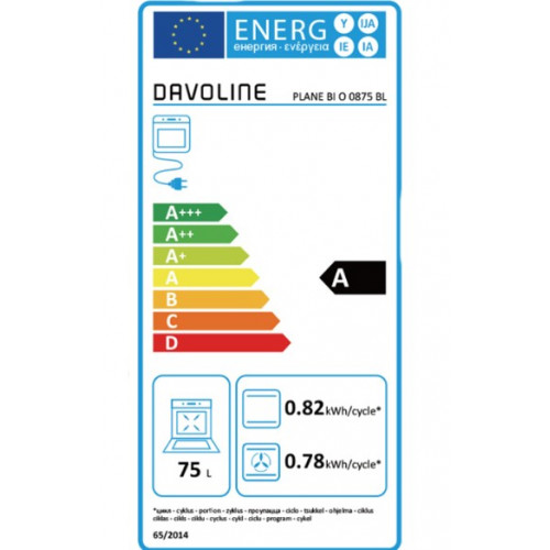 DAVOLINE PLANE BI O 0875 IX Φούρνοι DAVOLINE PLANE BI O 0875 IX Φούρνοι