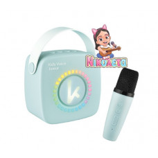 KIDDOBOO mini Karaoke Speaker & Mic Blue Party Speaker