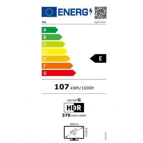 TCL 75Q7D PRO 75'' SQD-Mini LED TV (2026) Τηλεόραση Black TCL 75Q7D PRO 75'' SQD-Mini LED TV (2026) Τηλεόραση Black