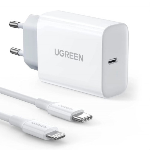 UGREEN CHARGER PD CD137 COMBO+TYPE C/i6 Φορτιστής WHITE UGREEN CHARGER PD CD137 COMBO+TYPE C/i6 Φορτιστής WHITE