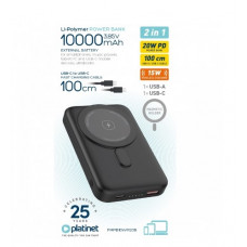 PLATINET PMPB10WR20B 10000MAH 20W WIRELESS POWER BANK