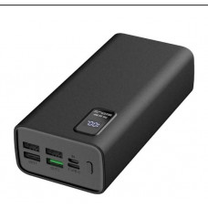 PLATINET PMPB30WQC728B 30000MAH POLYMER POWERBANK PD3.0 QC 3.0 LED