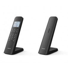 PHILIPS M4701B/GRS BLACK Ασύρματα Τηλέφωνα